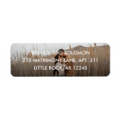 Modern Elegant Photo Wedding Etiket (Voorkant)