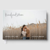 Modern Elegant Photo Wedding Gastenboek (Voorkant)