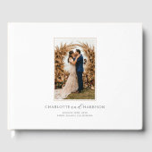 Modern Elegant Photo Wedding Gastenboek (Voorkant)