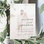 Modern Elegant Photo Wedding Invitation Kaart<br><div class="desc">Modern Elegant Photo Wedding Invitation</div>