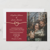 Modern Elegant Photo Wedding Kaart (Voorkant)