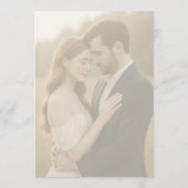 Modern Elegant Photo Wedding Kaart (Achterkant)