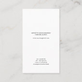 Modern Elegant  Photo Wedding Photography Script Visitekaartje (Achterkant)