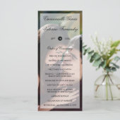 Modern Elegant Photo Wedding Programmakaart (Staand voorkant)