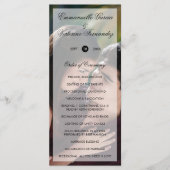 Modern Elegant Photo Wedding Programmakaart (Voorkant)