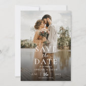 Modern Elegant Photo Wedding Save the Date (Voorkant)