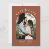 Modern Elegant Photo Wedding Save the Date (Voorkant)