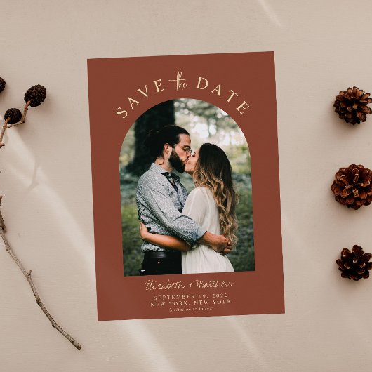 Modern Elegant Photo Wedding Save the Date