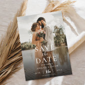 Modern Elegant Photo Wedding Save the Date