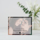 Modern Elegant Photo Wedding Save the Date Aankondigingskaart (Staand voorkant)