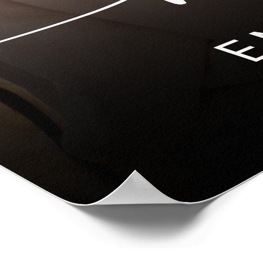 Modern Elegant Photo Wedding Welcome Poster (Hoek)