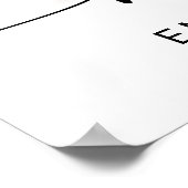 Modern Elegant Photo Wedding Welcome Poster (Hoek)