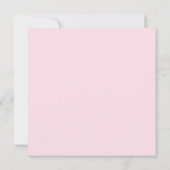 Modern Elegant Pink Bow Baby shower Bedankkaart (Achterkant)