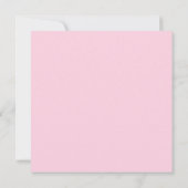 Modern Elegant Pink Gingham Baby Nursery Note Card Notitiekaartje (Achterkant)