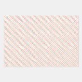 Modern Elegant Pink Gold Zig Zag Chevron Inpakpapier Vel (Voorkant 2)