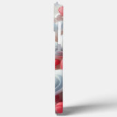 Modern elegant pink white heart valentine Case-Mate iPhone case (Achterkant / Links)