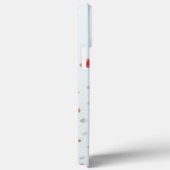 Modern elegant pink white heart valentine Case-Mate iPhone case (Achterkant / Rechts)