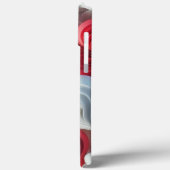 Modern elegant pink white heart valentine Case-Mate iPhone case (Achterkant / Links)