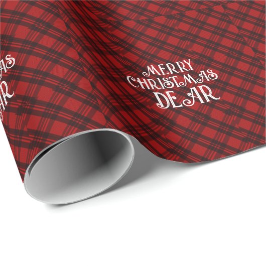 Modern & Elegant Plaid Cadeaupapier (Rol Hoek)