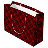 Modern & Elegant Plaid Groot Cadeauzakje (Achterkant Gekanteld)