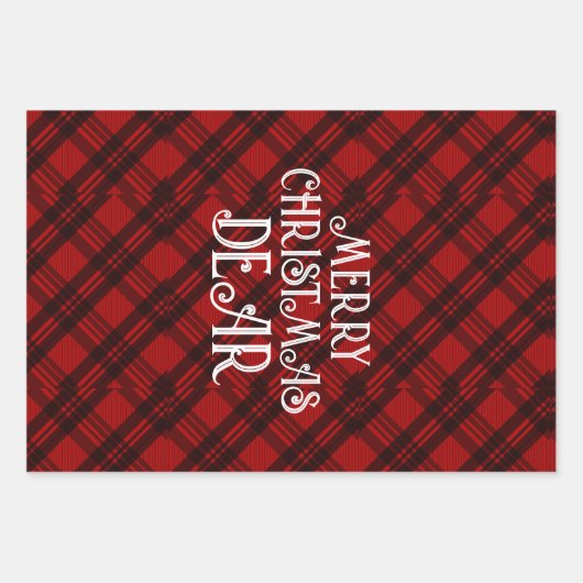 Modern & Elegant Plaid Inpakpapier Vel (Voorkant 2)