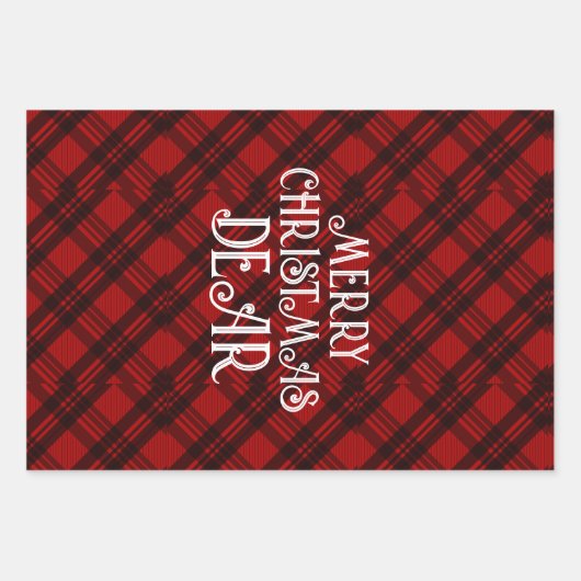 Modern & Elegant Plaid Inpakpapier Vel (Voorkant)