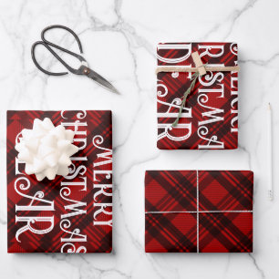 Modern & Elegant Plaid Inpakpapier Vel