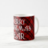 Modern & Elegant Plaid Koffiemok (Voorkant rechts)