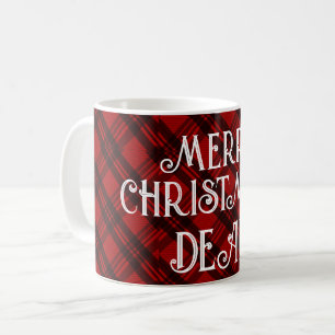 Modern & Elegant Plaid Koffiemok