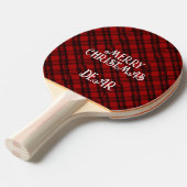 Modern & Elegant Plaid Tafeltennisbatje (Voorkant Gekanteld)