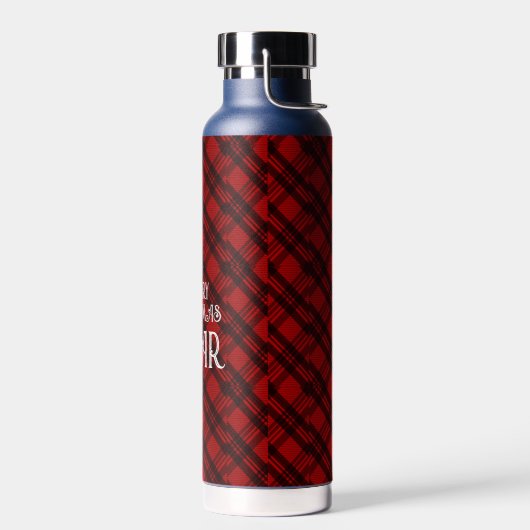 Modern Elegant Plaid Waterfles (Links)