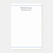 Modern Elegant Plain Minimalist Post-it® Notes (Voorkant)