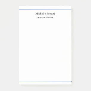Modern Elegant Plain Minimalist Post-it® Notes