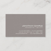 Modern Elegant Plain Premium Thick Luxury Trendy Visitekaartje (Achterkant)