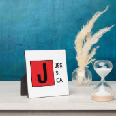 Modern Elegant Plain Professional Name Monogram Fotoplaat (Insitu)