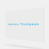 Modern Elegant Plain Simple Professional Name Acryl Bord (Hoek)