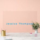 Modern Elegant Plain Simple Professional Name Acryl Bord (Huwelijk)