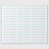 Modern Elegant Plain Simple Professional Name Cadeaupapier (Vlak)