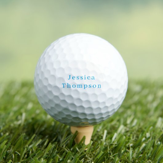 Modern Elegant Plain Simple Professional Name Golfballen (Insitu Shirt)
