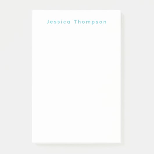 Modern Elegant Plain Simple Professional Name Post-it® Notes (Voorkant)