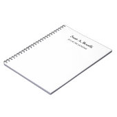 Modern Elegant Plain Simple White Special Notitieboek (Linkerzijde)