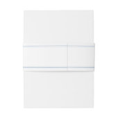 Modern Elegant Poeder Blauw Bruiloft Uitnodigingen Wikkel (Achterkant Voorbeeld)