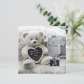 Modern Elegant Pregnancy Announcement Card Aankondiging (Staand voorkant)