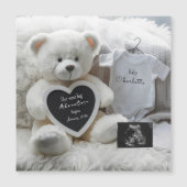 Modern Elegant Pregnancy Announcement Keepsake  (Voorkant)