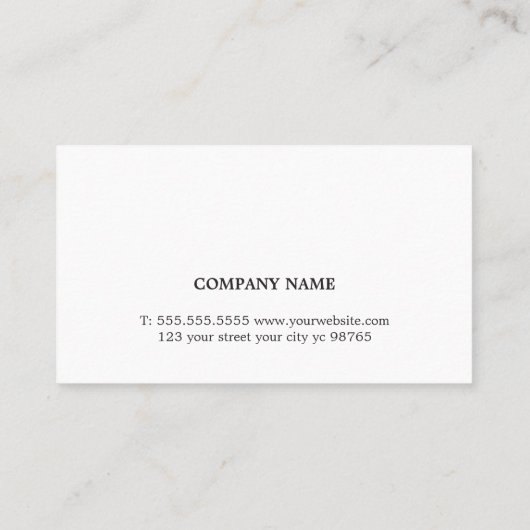 Modern Elegant Printed Kraft Coupon Beauty (Achterkant)