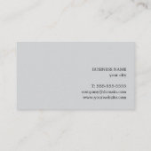 Modern Elegant PRINTED Kraft Grey Consultant Visitekaartje (Achterkant)