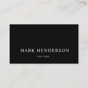 Modern Elegant Professional Black Visitekaartje