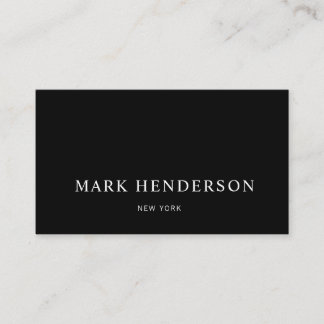 Modern Elegant Professional Black Visitekaartje