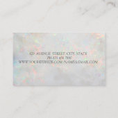 Modern Elegant Professional Diamonds Lotus Opal Visitekaartje (Achterkant)