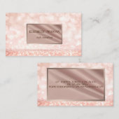 Modern Elegant Professional Glitter Bokeh, Lijst Visitekaartje (Voorkant / Achterkant)